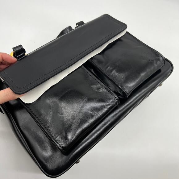 Patricia Nash Leather Rosetti Satchel Bags with Crossbody Strap Black - Picture 2 of 16